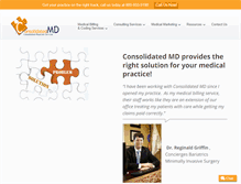 Tablet Screenshot of consolidatedmd.com